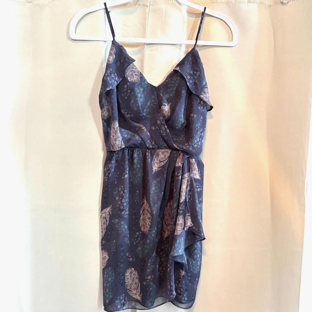 Greylin Dress Small Flowy Feathers Nature Hippie Fairy Whimsigoth Boho Y2K 19110
